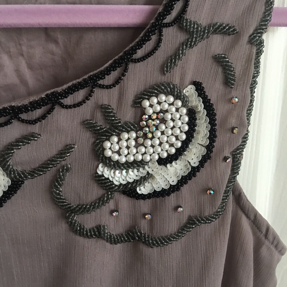 Beautiful dusty grey purple dress - Picture 2 of 8